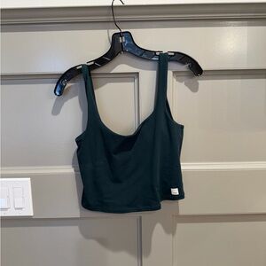 Vuori Dark Green Crop Top